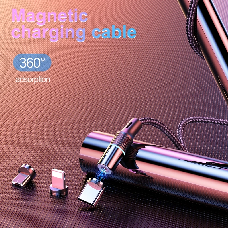 twitch 2m magnetic micro usb cable for iphone samsung android mobile phone fast charging usb type c cable magnet charger wire free global shipping