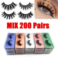 visible 3d mink eyelashes wholesale 200100805030105 pairs natural and long lasting false eyelashes fluffy and soft lashes