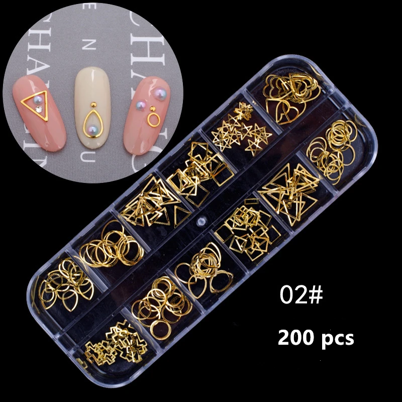 Набор из смешанных украшений с заклепками для украшения ногтей своими руками