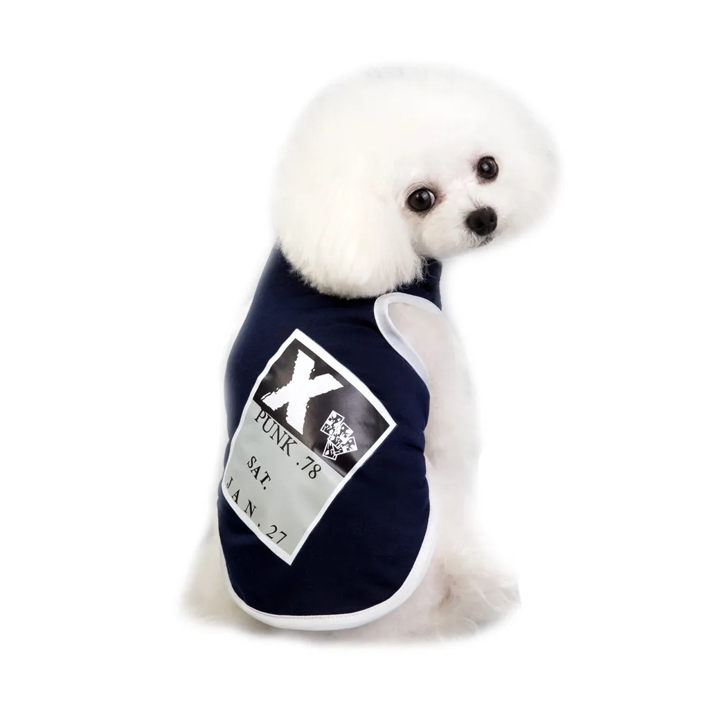 Новейший жилет для собак одежда маленьких хлопковая жилетка рубашка весны и лета