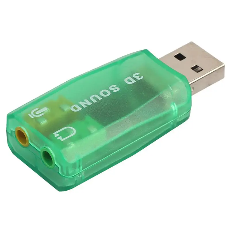 USB аудио адаптер внешний Звуковая карта с динамиком и разъемом для микрофона