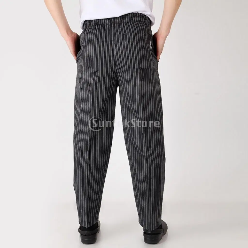 Cook Trousers Kitchen Catering Polyester Baggy Chef Pants Workwear Uniform 4 Patterns 5 Sizes Optional | Дом и сад