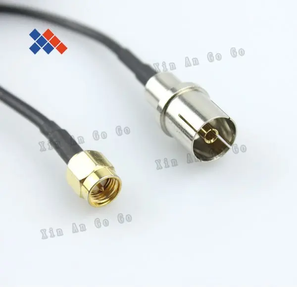 

Free shipping SMA male to TV female Stecker Pigtail cable RG174 15CM