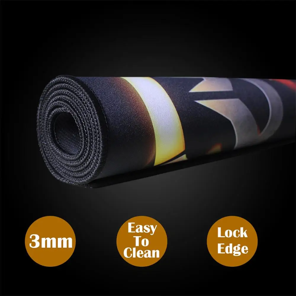 Большой игровой коврик для мыши Pbpad скоростной с закругленными краями планшетный