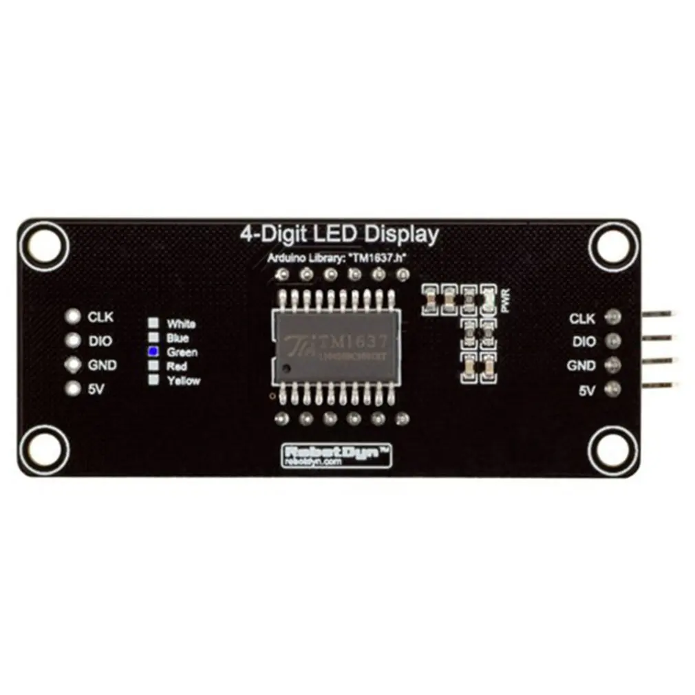 1pcs TM1637 4 Bits Digital LED Display Module For arduino 7 Segment 0.36Inch Clock RED Anode Tube Four Serial Driver Board Pack |