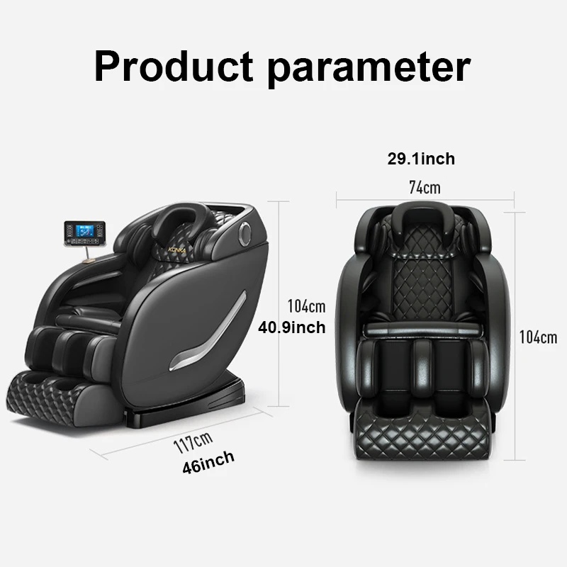 

Electric Massager Chair Zero Gravity Bluetooth Neck And Back Massager Mat Back Beach Chair Sofa Full Bady MC51420