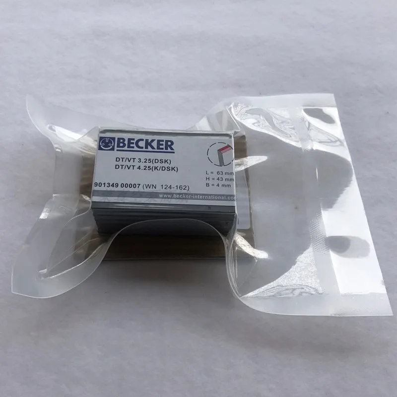 7 шт. Углеродные лопатки лезвия оригинальная Becker DT/VT 3,25/4,25 901349 00007(WN124-162) абсолютно rh