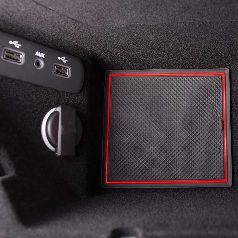 

Fit Cup, Door, Console Liner Accessories for Dodge Challenger 2015 2016 2017 2018 2019 11PC Set (Solid Black)