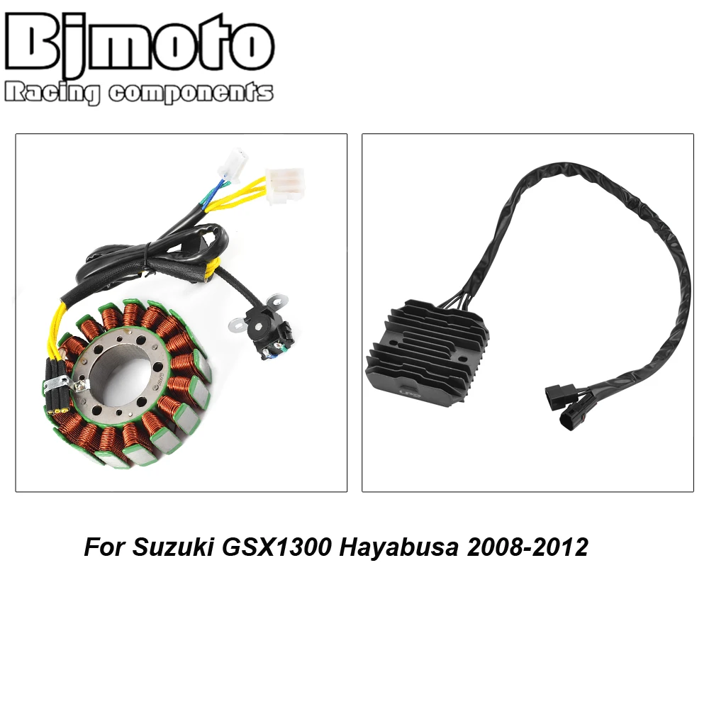 

BJMOTO Motorcycle Voltage Regulator + Stator Coil For Suzuki GSX1300 Hayabusa 2008 200- 2010 2011 2012