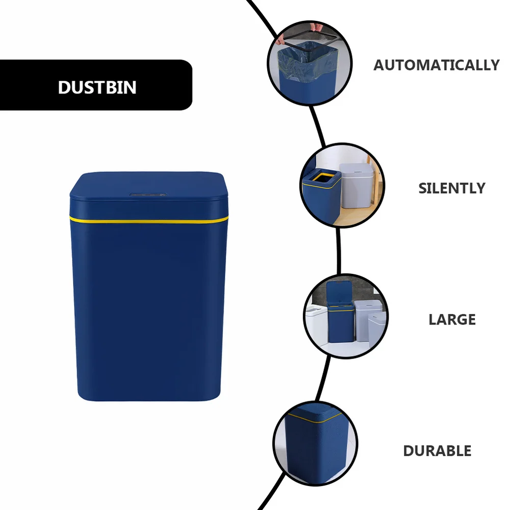 

Intelligent Induction Garbage Can Garbage Storage Holder Contactless Waste Bin