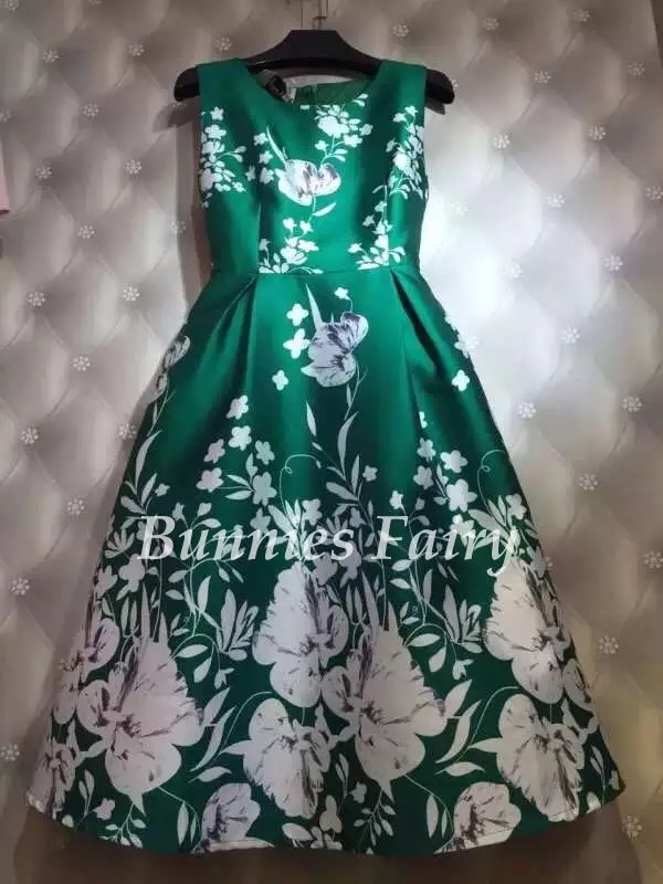 BunniesFairy весеннее винтажное розовое Ретро цветочное зеленое платье-майка без рукавов с цветочным принтом для свадьбы черное свободное платье с принтом - Цвет: 06
