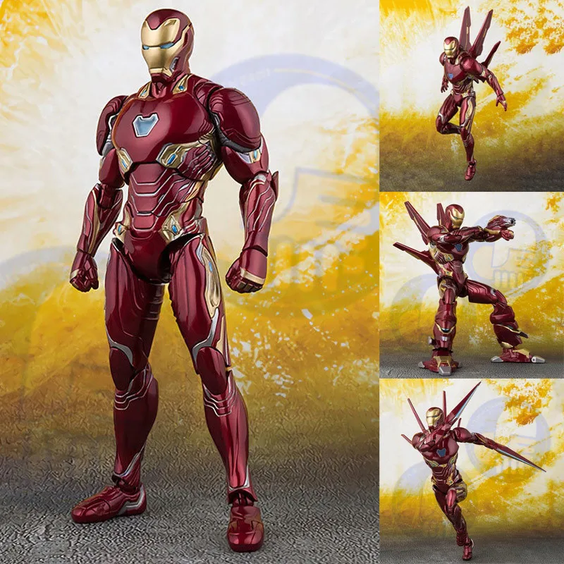Чудный Фильм Мстители 4 эндигра SHF Железный человек MK50 нано набор оружия 2 фигурка Коллекционная модель игрушки куклы подарок