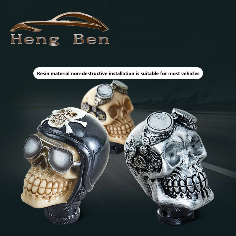 Προϊόντα universal car gear shift knob skull head manual