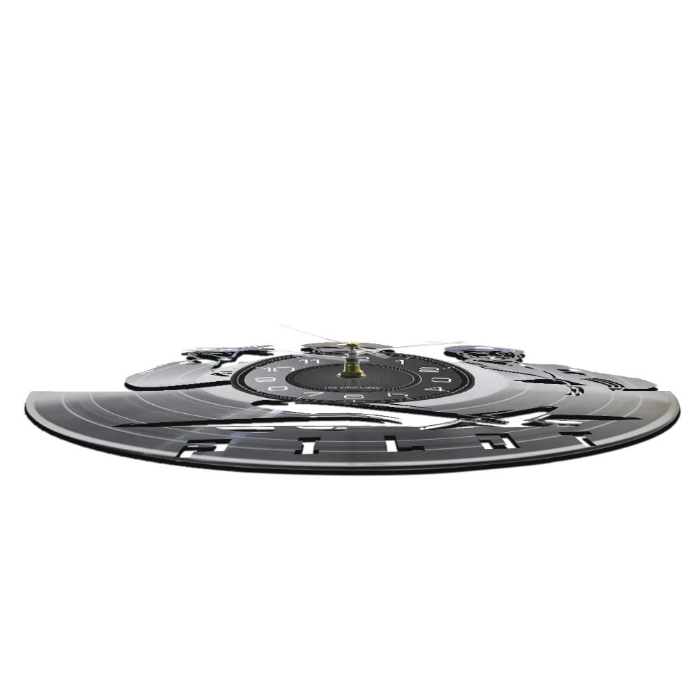 Настенные светящиеся часы авиакомандир виниловый альбом запись настенные