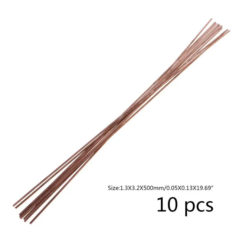 

10pcs 1.2X3.2X500mm Flat Silver Electrode Low Temperature Phosphor Copper Welding Rods HL201 Selffluxing Brazing Alloy and Drop