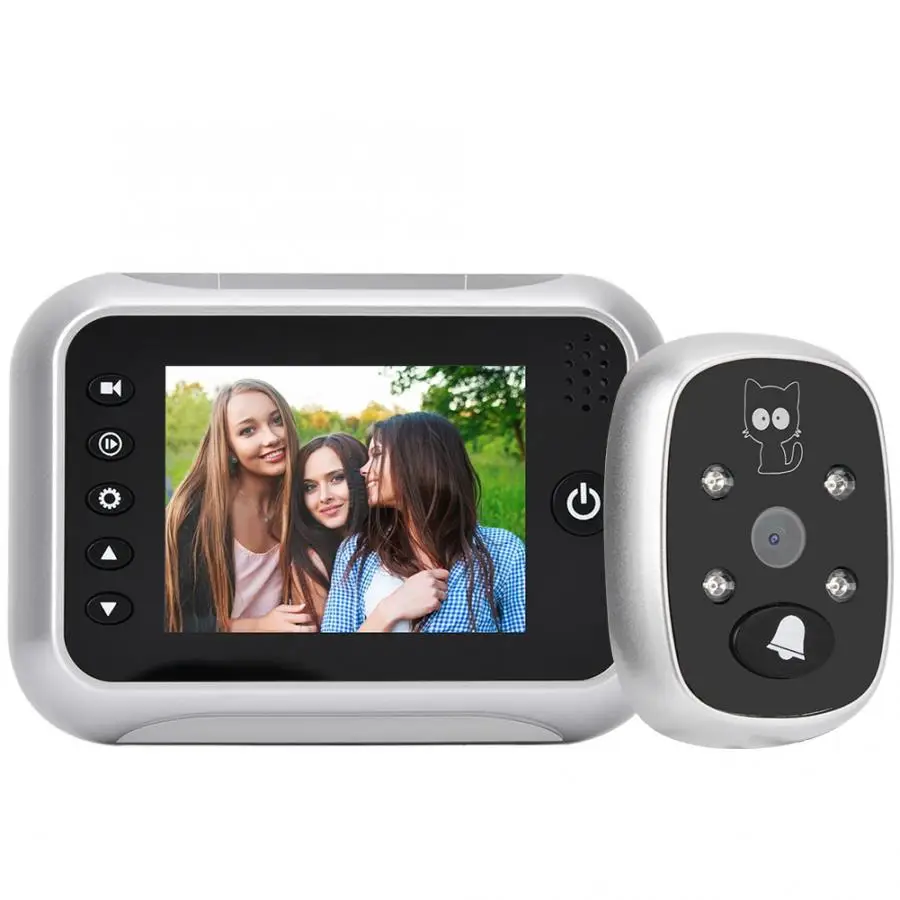 Door Viewer Camera 3.5 inch LCD Display Visible Intelligent 2MP HD Electric Bell Security | Безопасность и защита