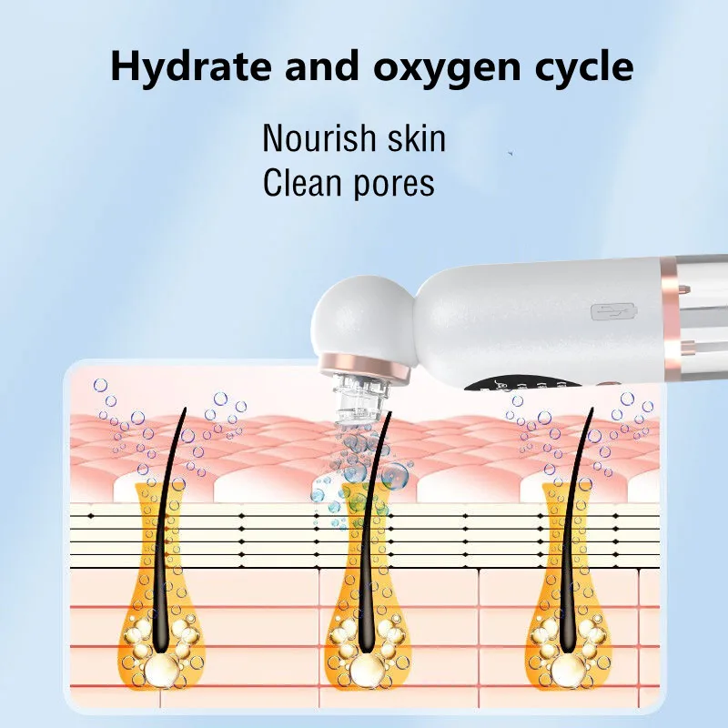 2021 Newest Blackhead Remover Pore Vacuum Cleaner Electric Acne Comedone Whitehead Extractor Tool-3 Suction Power 6 Probes | Красота и