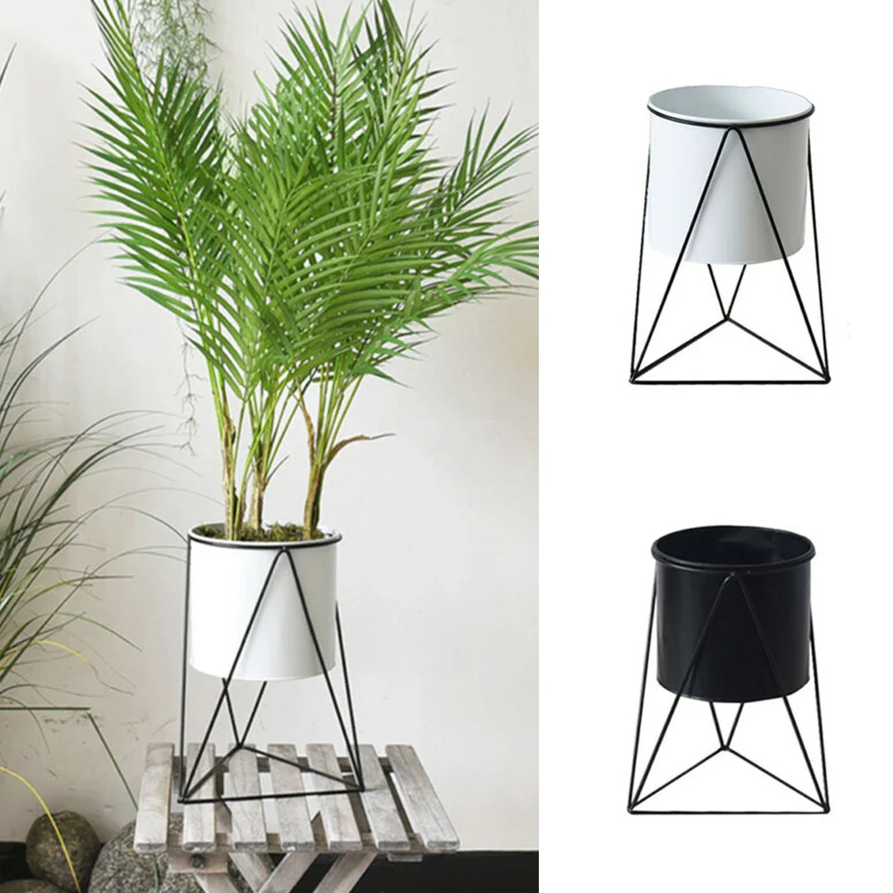 Металлическая подставка для горшка растений железная художественная подвесная