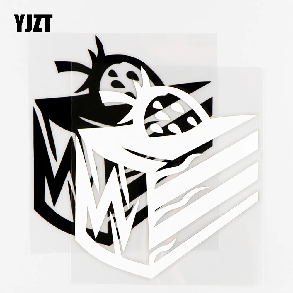 

YJZT 11.5×13.4CM Creative Car Stickers Sweet Cake Muffin Cake Vinyl Decals Black / Silver 10A-0826