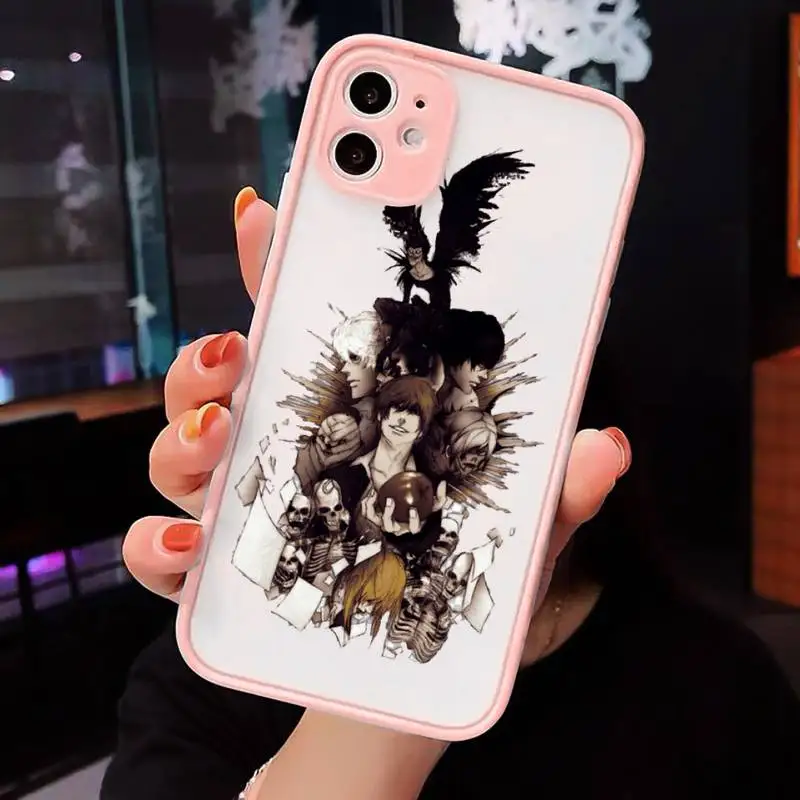 

Death Note Anime Ryuk kira Phone Cases matte transparent For iphone 7 8 11 12 plus mini x xs xr pro max cover