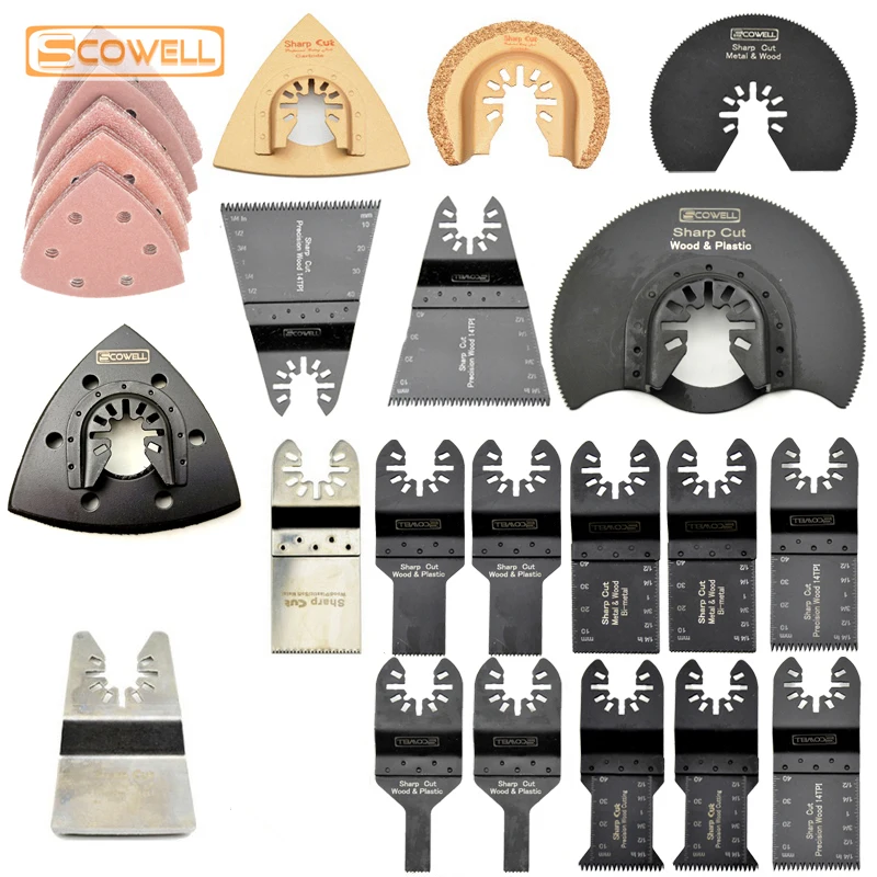 Набор осциллирующих полотна для пилы Fein Multimaster Dremel Bosch Milwaukee скидка 30% 44 шт.|blade