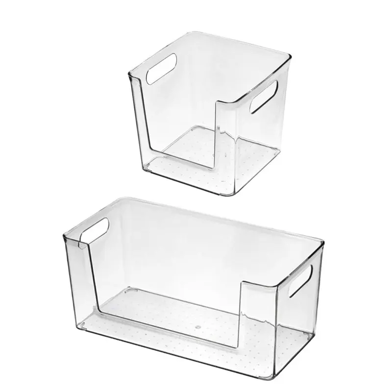 

Transparent Makeup Organizer Storage Box Acrylic Clear Organizer Refrigerator Drawer Desktop Containers Bathroom Accessories