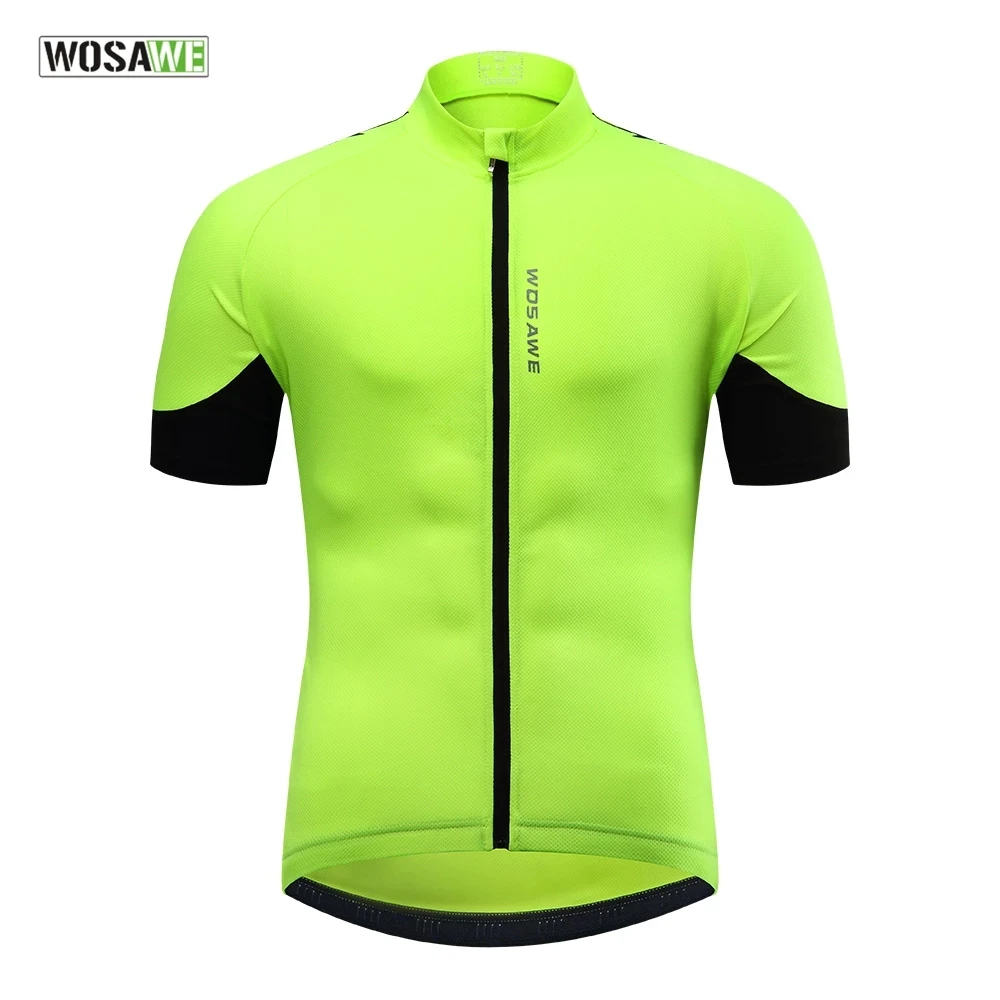 

Мужская велосипедная Джерси WOSAWE с коротким рукавом, одежда для велоспорта, быстросохнущие дышащие спортивные топы, Джерси для бега и велосп...