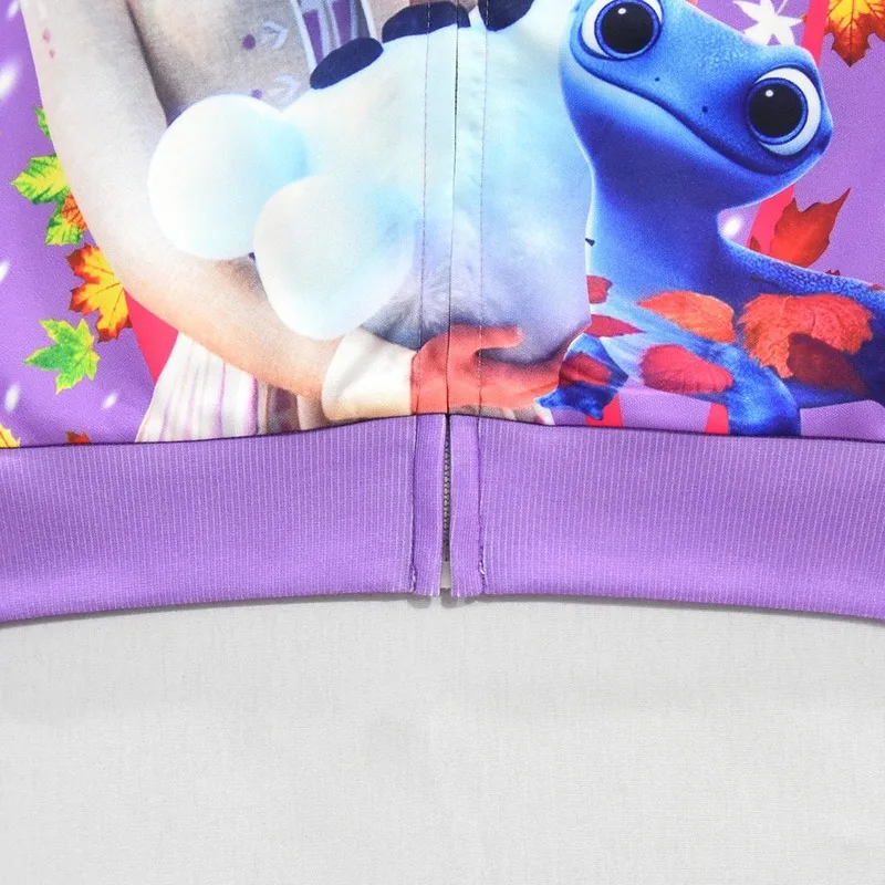 Куртки для девочек с рисунком Анны и Эльзы тонкая хлопковая куртка на весну осень