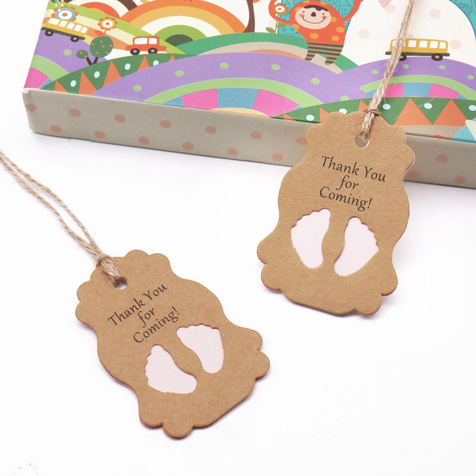 50 шт. ярлыки из крафт бумаги для детей|Украшения своими руками вечеринки| |