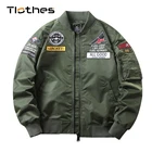 Куртка-бомбер мужская в стиле хип-хоп, с буквенным принтом