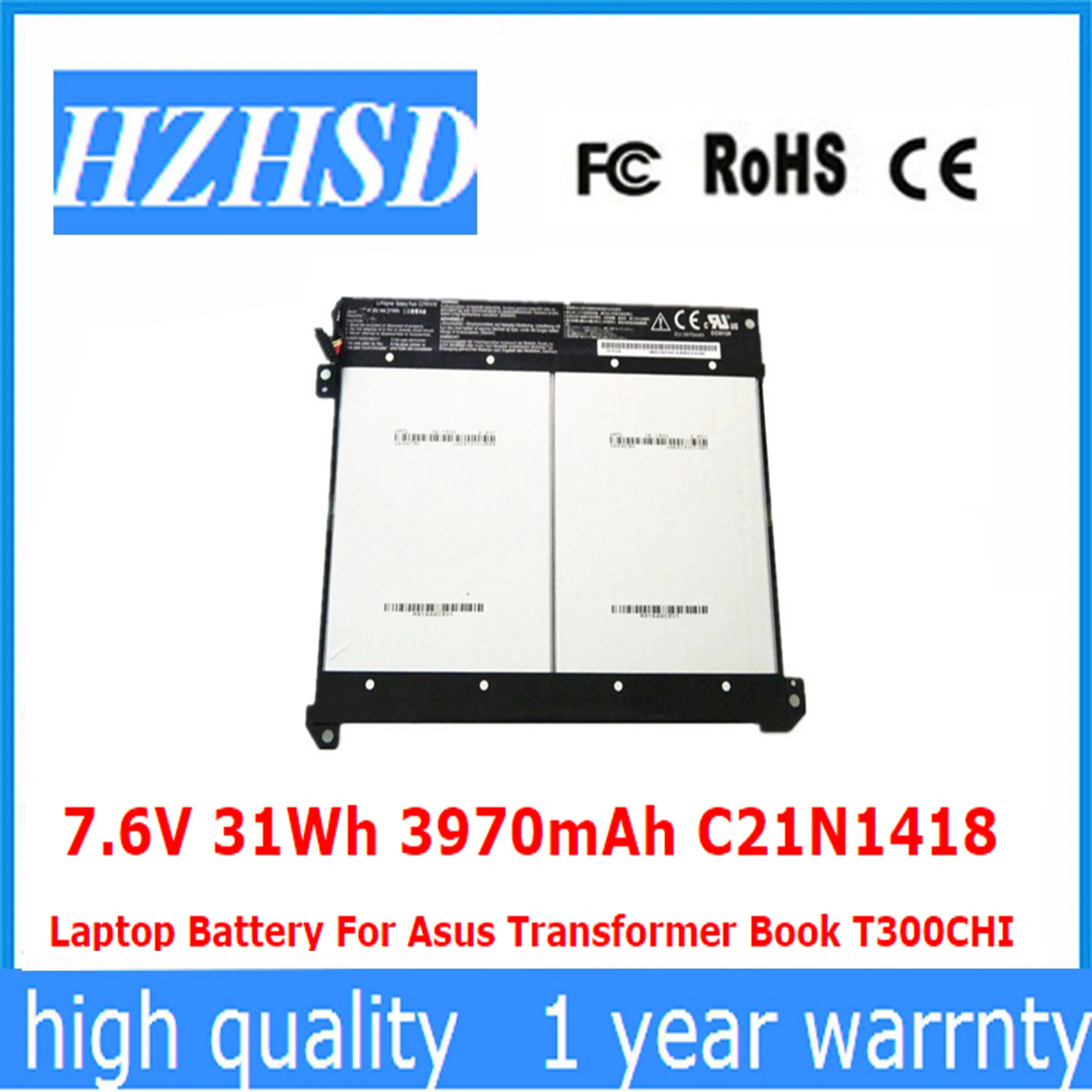 

7.6V 31Wh 3970mAh C21N1418 Laptop Battery For Asus Transformer Book T300CHI