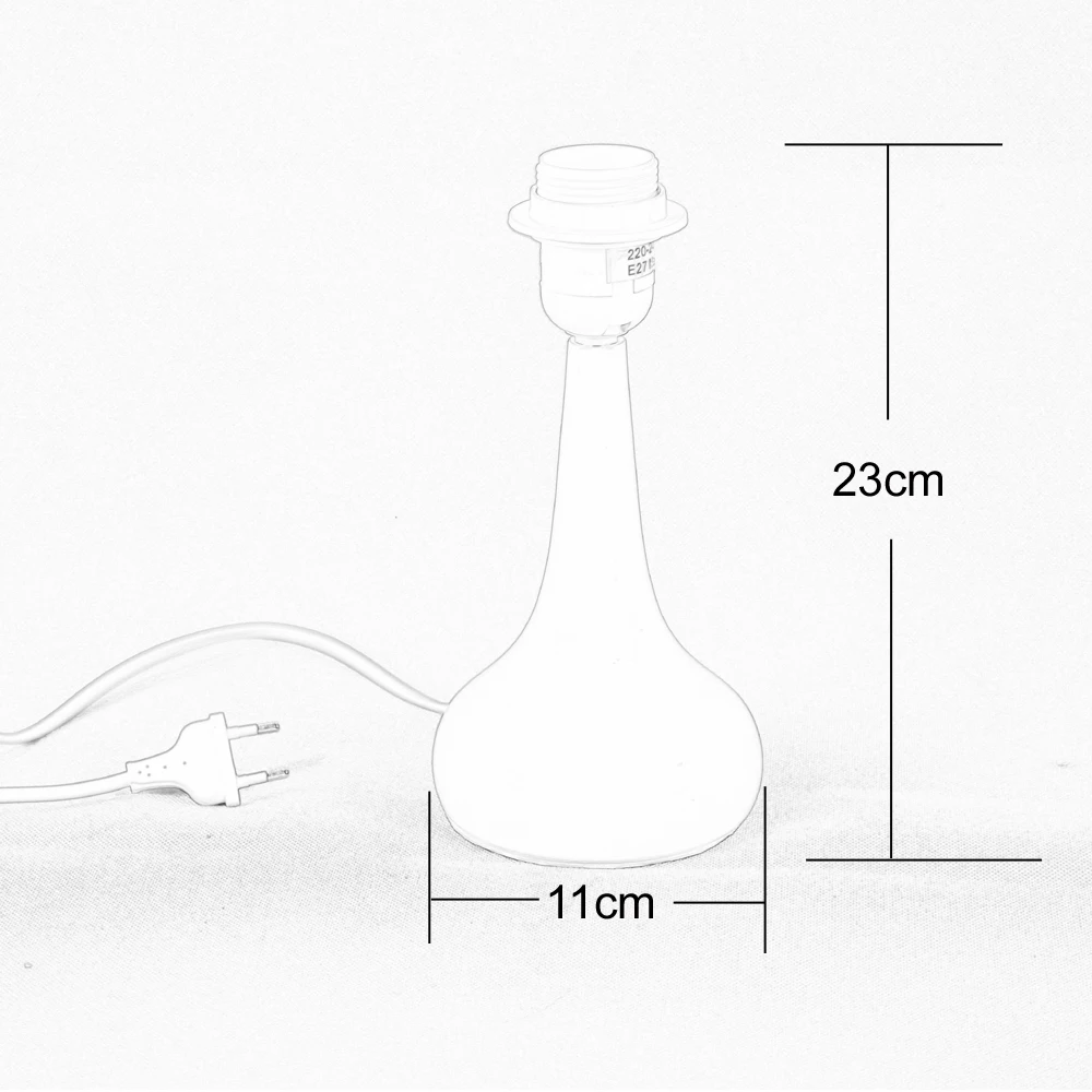 Простая Современная креативная прикроватная лампа OYGROUP в форме вазы Белый