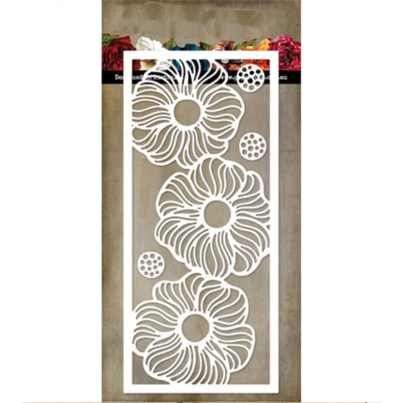 

Big Flower Stencil Garden Cutting Dies Stamps Scrapbook Dariy Decoration Stencil Embossing Template Diy Greeting Card Handmade