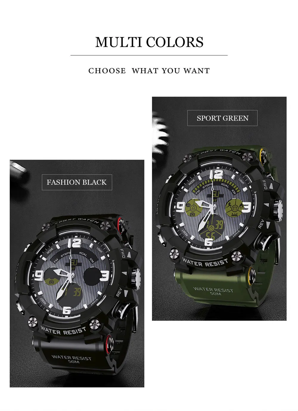 New Men's Quartz Outdoor Sports Watch Support Mobile Phone Bluetooth Pedometer Christmas Gift Birthday Gift