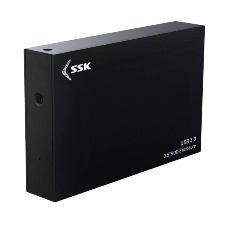 

SSK 3.5 Inch USB3.0 Desktop Mobile Hard Disk Box SATA Serial Port Support Windows XP/Vista/7/8, MAC OS 8.6/Linux 2.4 or Higher