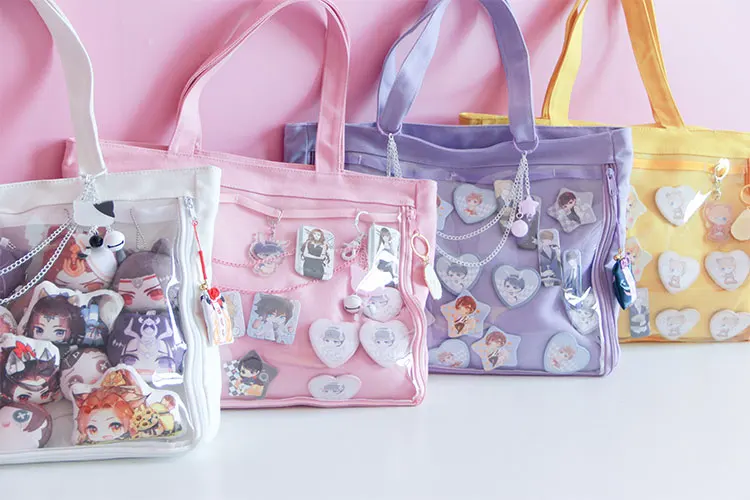 Ita сумка для девочек в стиле Лолиты милая сумочка kawaii прозрачная сумка школьные сумки для девочек-подростков конфетные милые itabag сумки на плечо H252