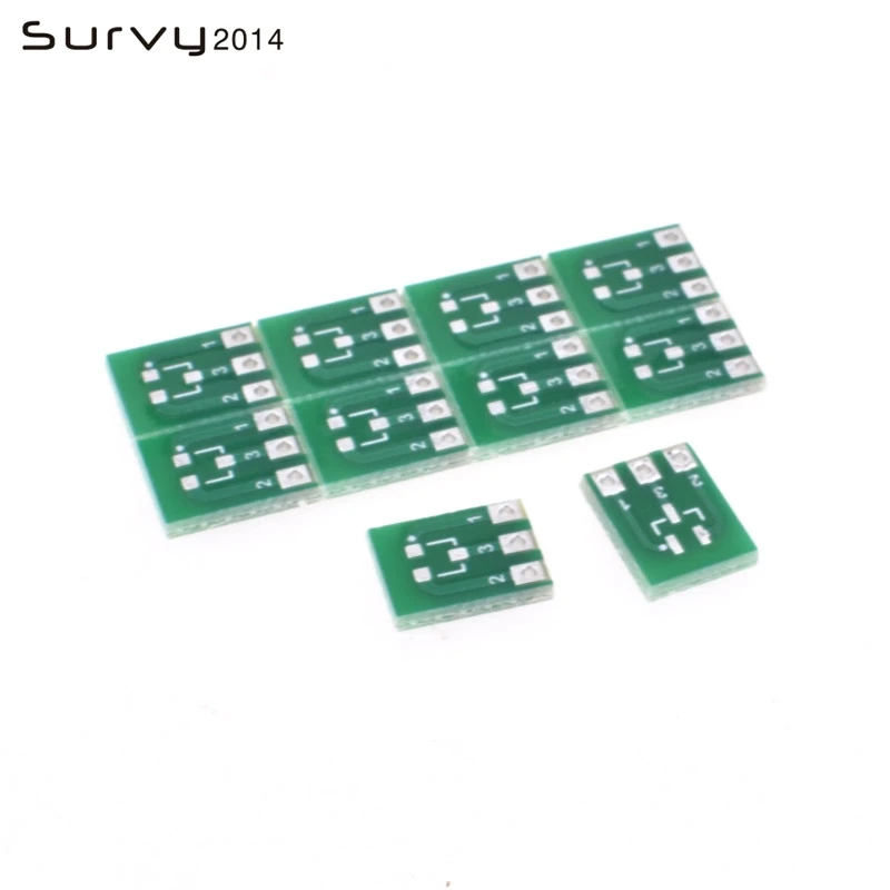 20 шт. двухсторонний SMD SOT23 3 DIP SIP3 адаптер PCB плата DIY конвертер|Интегральные схемы| |