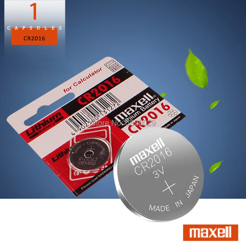 1 шт. бренд для maxell cr2016 BR2016 DL2016 LM2016 KCR2016 ECR2016 3v кнопочный элемент монетные литиевые