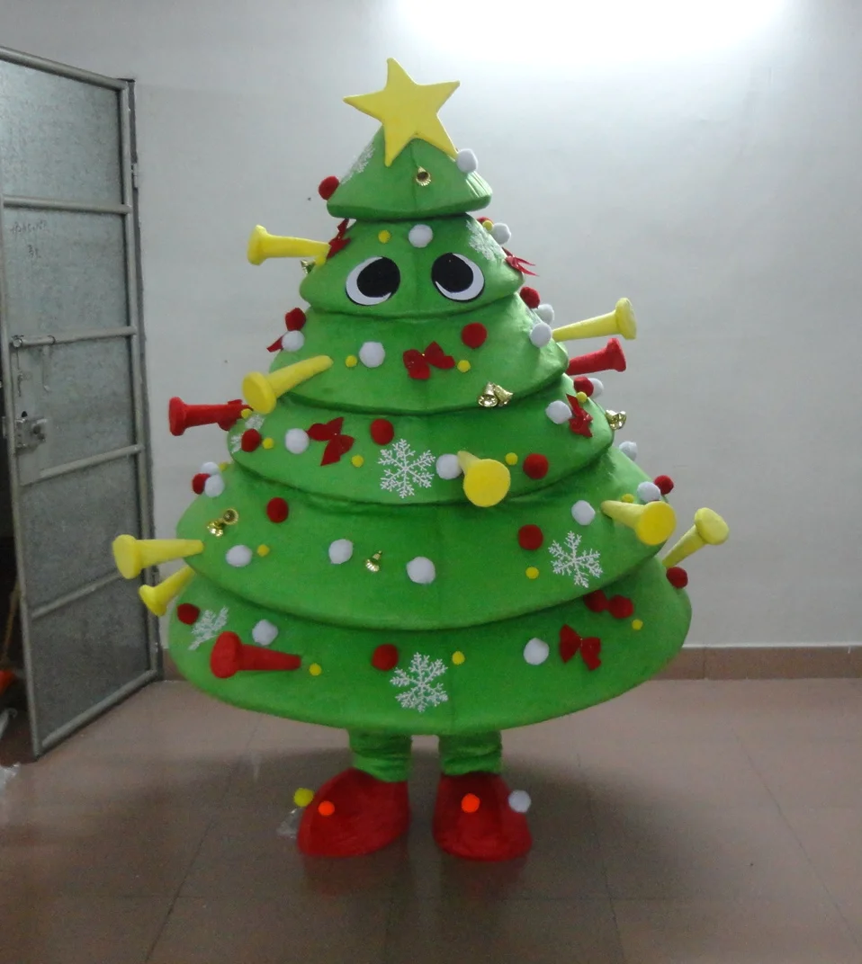 

High Quality Christmas Tree Mascot Costumes Cosplay Party Dress Outfits Clothing Advertising Carnival Chrismas Festival Mascot