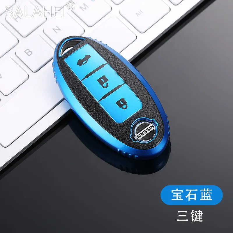 

TPU Car Key Case Full Cover Protection Bag For Nissan Qashqai Pathfinder Versa Tidda Murano Rogue X-Trail Smart Car Key Jacket