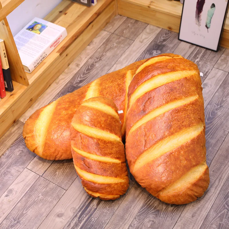 3D плюшевая подушка подарок мягкая спинка игрушка на день рождения забавная имитация закусочный хлеб форма дети украшение дома девочка