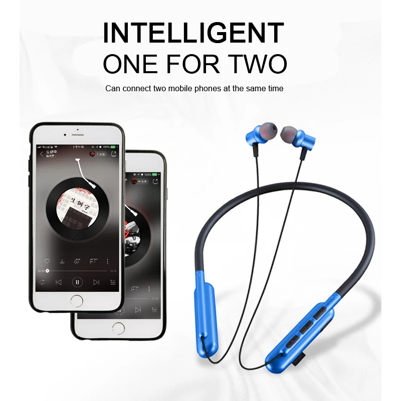 MPLSBO T26 ожерелье Bluetooth беспроводные наушники-вкладыши с микрофоном Поддержка TF