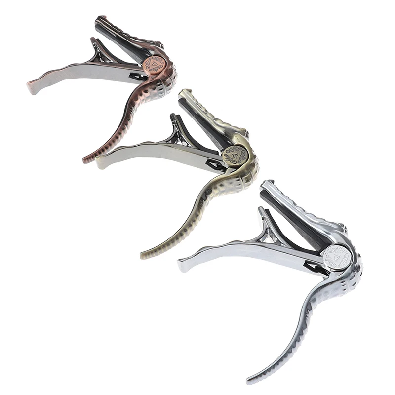 

Каподастр для гитары «крокодил» Alice A007G, металлический, каподастр для акустической гитары