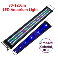 led aquarium light multi color full spectrum 30 110cm super slim fish tank aquatic plant marine grow lighting lamp