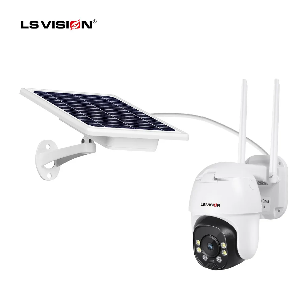 Беспроводная Водонепроницаемая камера видеонаблюдения с солнечной панелью