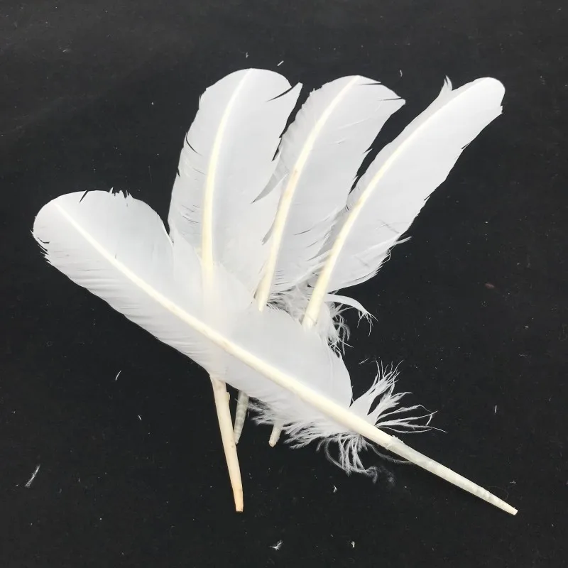 Бесплатная доставка 50 шт./фотосессия красивые белые перья индейки