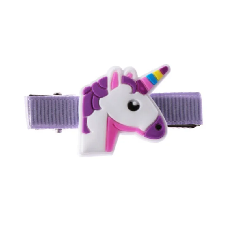 4 шт. заколки для волос с единорогом детей детская заколка краб аксессуары