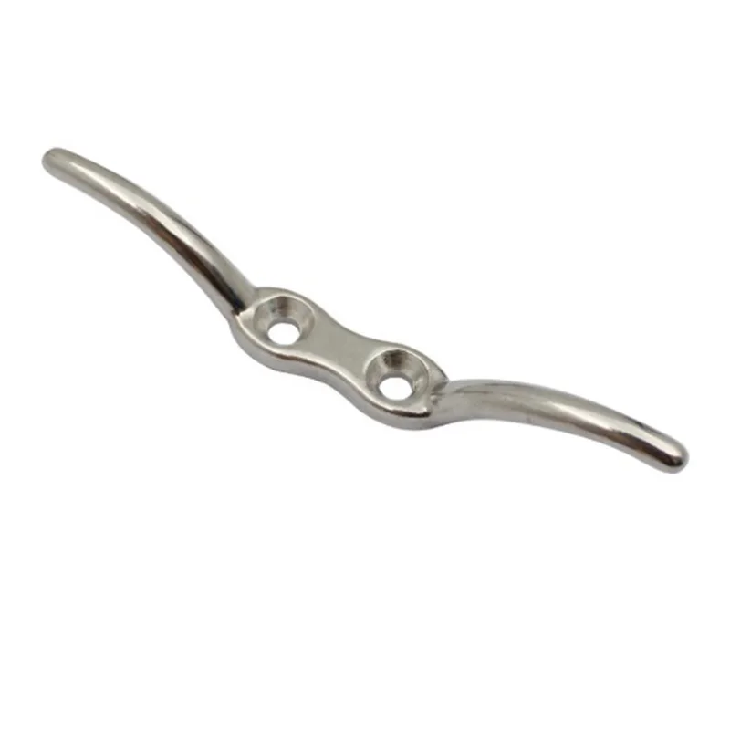 

4PCS Flag Pole Rope Cleat 151mm Stainless Steel 316 Sailing Mooring Cleats Rope for Sailing Yacht