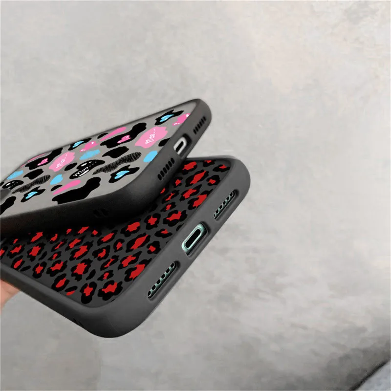 Чехол для телефона с леопардовым принтом iPhone 11 12 Pro Max Mini X XR XS 7 8 Plus | Мобильные