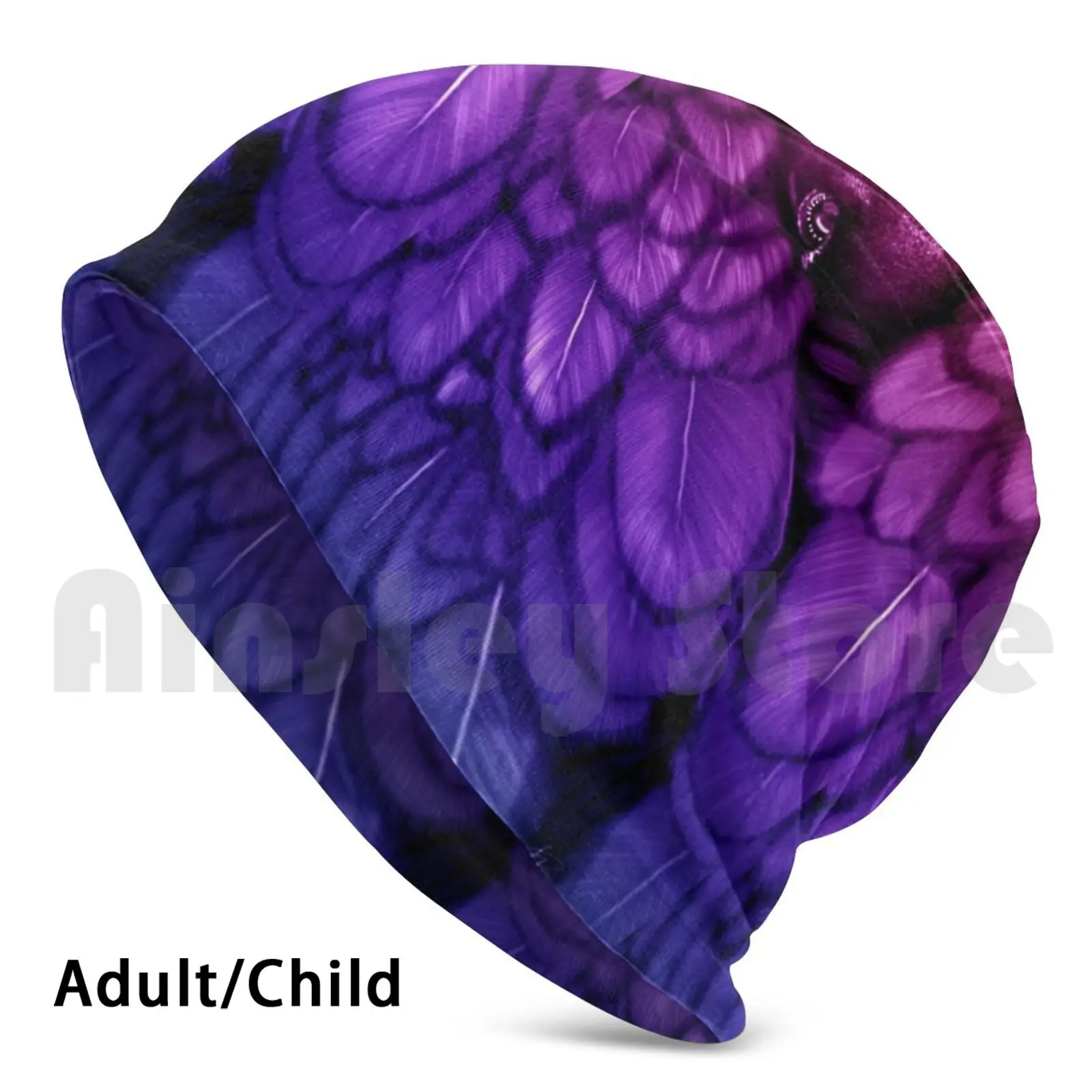 

Blackbird-Bi Pride Edition Beanies Knit Hat Hip Hop Blackbird Raven Crow Blue Pink Purple Pride Queer Bi Bisexual